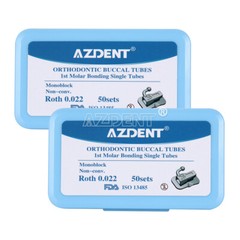 Tubos bucales de ortodoncia dental 1er molar Bondable Roth MBT 022 monobloque