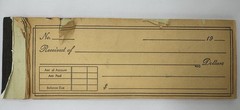 Vintage Duplicate Receipt Book Carbon Copy Sales Receipt Pad 80% Full USED