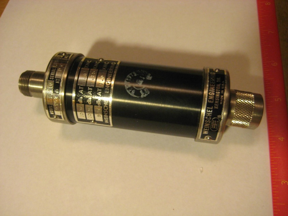 Vintage Weinschel Engineering Attenuator 11-10 app. 10 dB up to 1 GHz