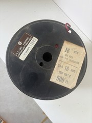 Hookup Wire: 16 AWG Conductor Size, Red, 500 ft Overall Lg, 600 V Volt