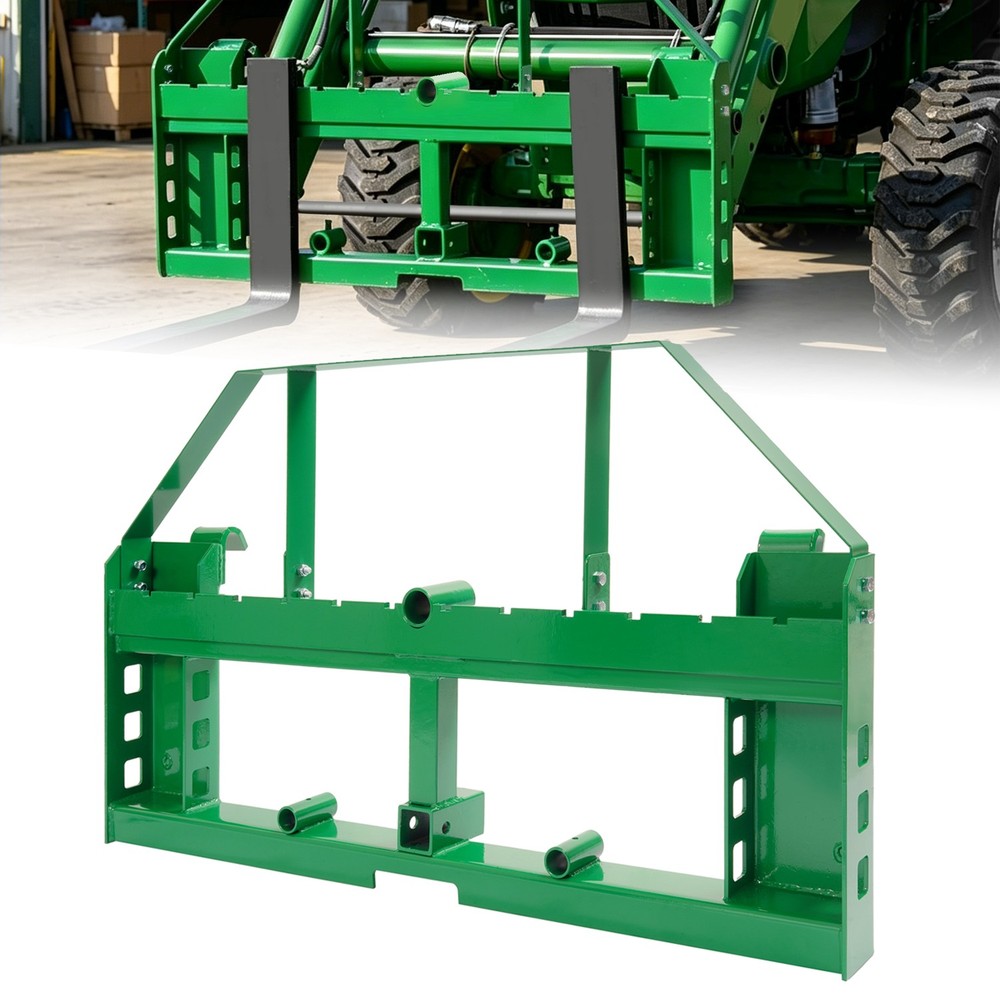 4000lbs Pallet Fork Frame For John Deere Loader Skid Steer For 2″ Receiver Hitch
