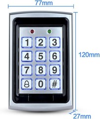 LIBO Waterproof Access Control Keypad Proximity RFID Controller, Blue