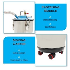 30L Pneumatic Industrial Wet Dry Vacuum Cleaner Iron Chip & Oil Suction Machine