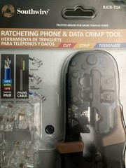 New RJCR-T1 – Southwire Racheting Phone & Data Crimp Tool Kit RJ 11 RJ 45