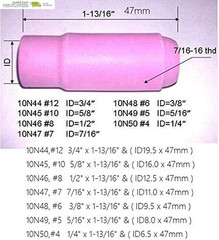 Alumina Nozzle Ceramic Cups Assorted Size Kit Fit QQ300 PTA DB SR WP 17 18 26 TI