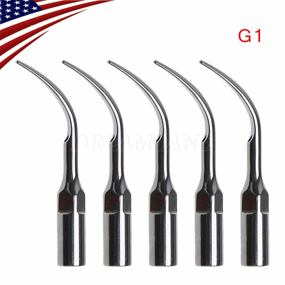 Dental Ultrasonic Piezo Scaler Handpiece 5*Scaling Tips G Fit EMS Cavitron SK-E1