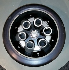 BECKMAN JS13.1 JA-13.1 CENTRIFUGE BUCKET ROTOR – 6 SPACE 13000 RPM + LID / COVER