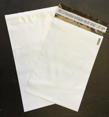 50 #8 (19″ X 24″) Unlined White Plastic Poly Mailer Bag Self Seal Free Shipping