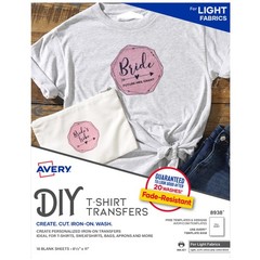 Avery T-Shirt Transfers Light 8938 Pack Of 18