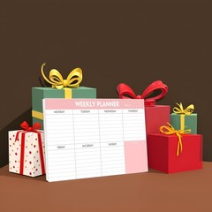 Weekly Planning Pad – Tear off to Do List Pad with Daily Schedule & Calendar 52