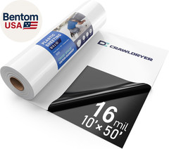 Crawl Space Vapor Barrier – 16 Mil 10′ X 50′, Concrete Vapor Barrier, Vapor Barr