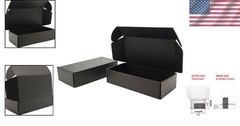 Space-Saving Black Shipping Boxes – Pack of 25, 7x5x2 Inches for Crafts & Gifts