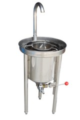 Commercial Kitchen Stainless Steel Rice Washer 44lbs/20kg Hydraulic Pressure