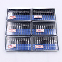 USA Dental Tungsten Steel Carbide Burs 2.35mm Burrs Drill Polishing Cutter 10Pcs