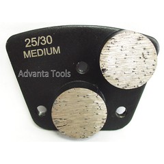 Trapezoid Round Segments Grinding Shoe / Disc / Plate – Medium Bond – 25/30 Grit