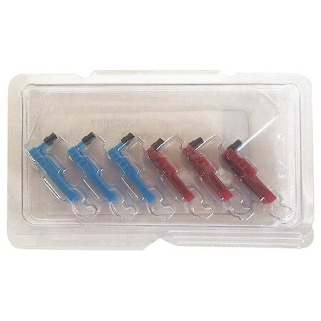 Graphic Controls Pens-P246 Chart Recorder Pen,Red/Blue,Dickson,Pk6