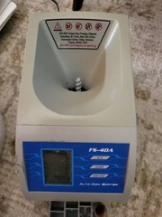 Royal Sovereign Coin Sorter Fast Sort 4-Row Counter FS-4DA Tested & WorkingREAD