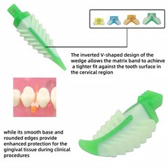 Mixed Disposable Plastic Wave Shape Dental Tooth Gap Composite Interdental Wedge