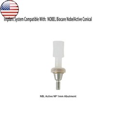 Locator Abutment for Nobel Active Biocare Conical Connection NP/RP 1-5mm Height