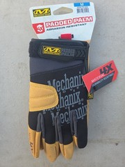 Mechanix Wear Medium Black/Tan Padded Palm Work Gloves
