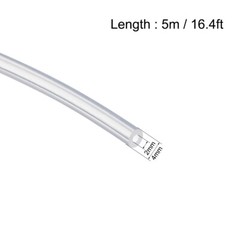 Silicone Tubing 2mm ID X 4mm OD 16.4ft 5m Flexible Silicon Rubber Tube Clear