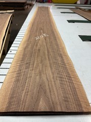 Walnut Raw Wood Veneer 2 sheets 100” x 12” 320K
