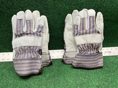 MCR Safety 1400KL Leather Gloves Cowhide Palm Large 2 Pairs