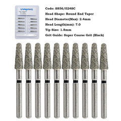 Dental Diamond Burs FG Round End Taper Bur Super Coarse Fine 856 850 High Speed