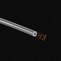 Clear Silicone Tubing, 1/16″(1.6mm) ID 1/8″(3.2mm) OD 1/32″ Wall 16ft