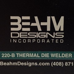 Beahm 220-B Thermal Die Bonder, 200-500°F, 100-125PSI, 1-9999sec Timer, 120VAC