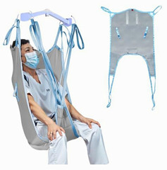 Universal Patient Lift Sling for Hoyer Style Lifts, Blue/Gray, Home Care