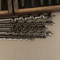Vintage Irwin 13pc Auger Drill Bit Set – No. DM Wooden Box USA + 6 Extra Bits