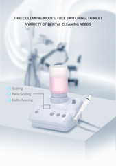 Dental Ultrasonic Piezo Scaler LED Handpiece w/ Tips Fit EMS Woodpecker Portable