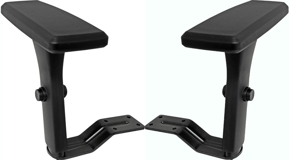 Office Gaming Chair Height Adjustable Arm Replacement Armrest W Pad Top 1 Pair