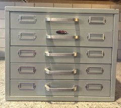NEUMADE 5-Drawer STACKABLE Photography Metal File Cabinet 15.5” W x 13”H x 12”D