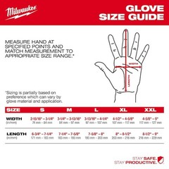 Milwaukee Tool 48-73-8524 Work Glove, Synthetic Leather Palm, Breathable