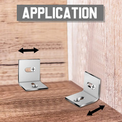 18 Pcs Heavy Duty Wood Table Top Expansion Bracket Steel Z Clips Fastener Connec
