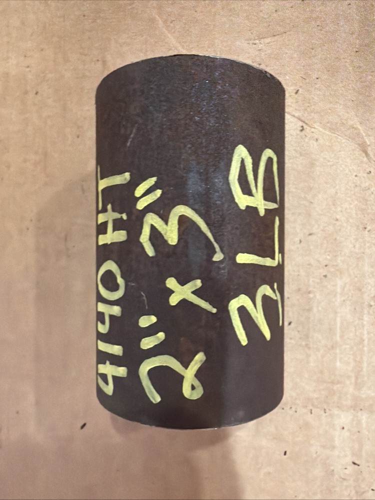 One Piece 4140 Hot Rolled Steel Bar Round Stock Heat Treated 2” OD x ~3”