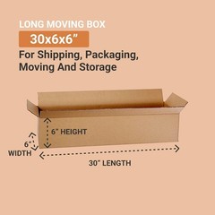 Shipping Boxes Medium 30″L x 6″W x 6″H, 25-Pack | Corrugated Cardboard Box fo…