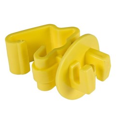 Electric Fence T Post Insulators ITY Z Standard Snug Fitting Wire Yellow 25Pcs