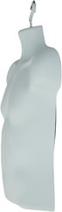 Molded Man’s Shirt Torso Form Fits S – L Hanging Male Mannequin White
