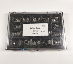 80Pcs/Kit Dental Orthodontic Metal Molar Band&Buccal Tube U2/L1 Roth 022 16#-35#