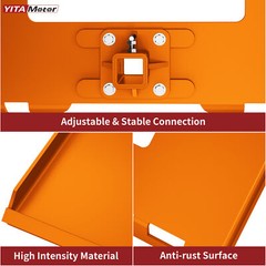 Skid Steer Quick Attach 3/8″ Mount Plate Removable W/ 2″ Hitch Orange Finish