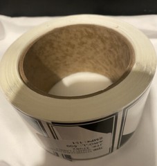 500 per roll, LIMITED QUANTITY ORM-D DOT 2×2 Warning Sticker Label, black/white