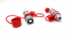 TL106 Flat Face to Ag style Hydraulic Quick Connect Coupler Adapter Set