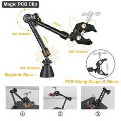 Magnetic Helping Hands Third Hand Soldering Work Station | Extra Large & Heavy D