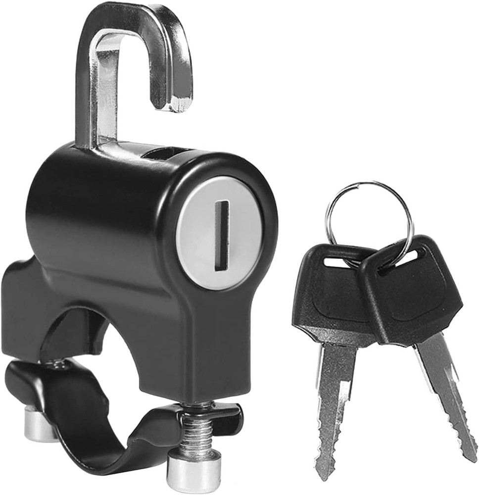 Motorcycle Helmet Lock 22mm-26mm Anti-Theft Metal Lock wi Material Type: Metal