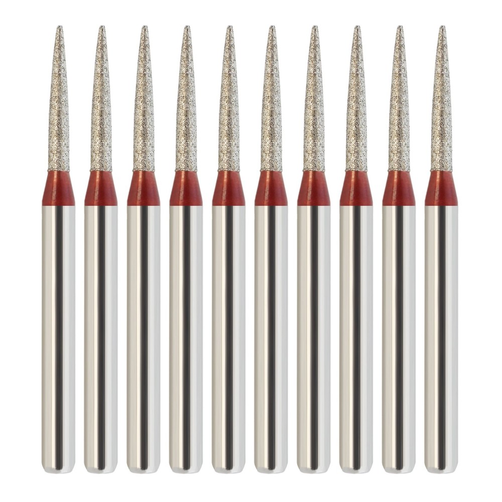 Flame Diamond Burs Fine Grit Red 862/010F FG for High Speed Dental Turbine