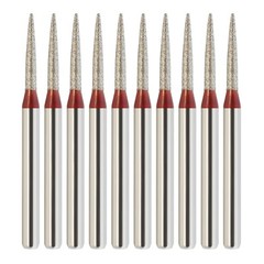 Flame Diamond Burs Fine Grit Red 862/010F FG for High Speed Dental Turbine