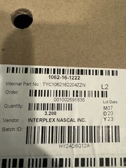1062-16-1222 Auto Connector 3200 PACK REEL NEW! FREE SHIPPING!